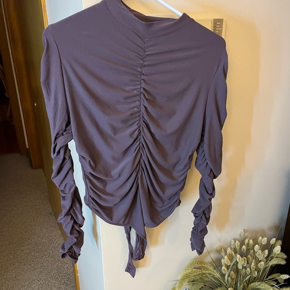 Mock neck body suit